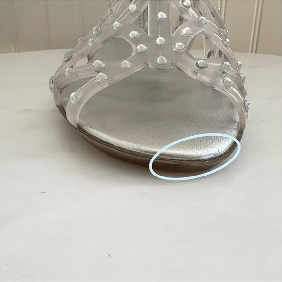 Stuart Weitzman Glogladius Clear Jelly Wedge - Picture 14 of 16